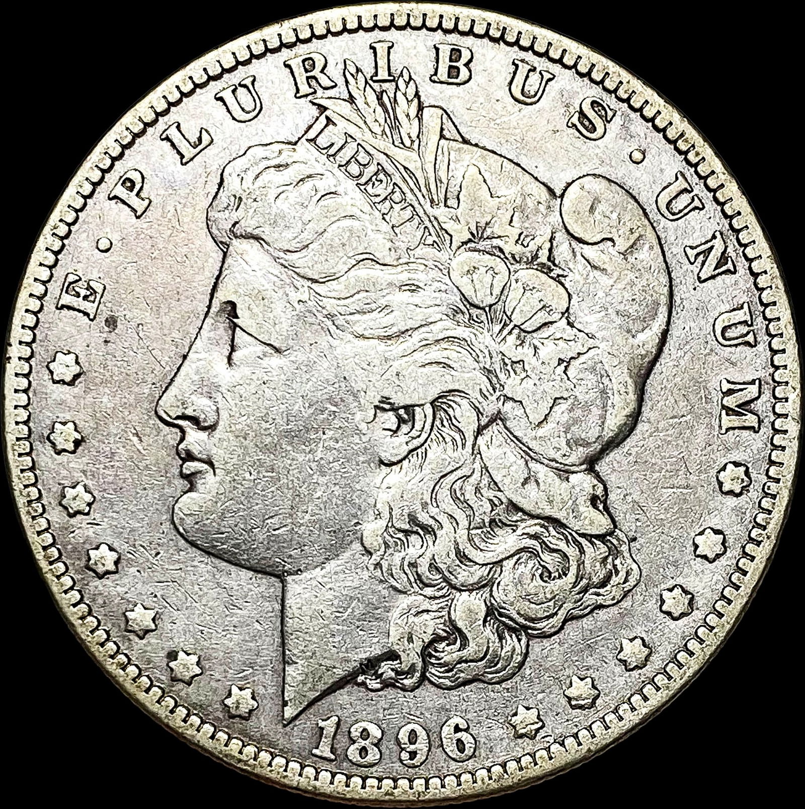 1896-O Silver Morgan Dollar LIGHTLY CIRCULATED (1 of 2)