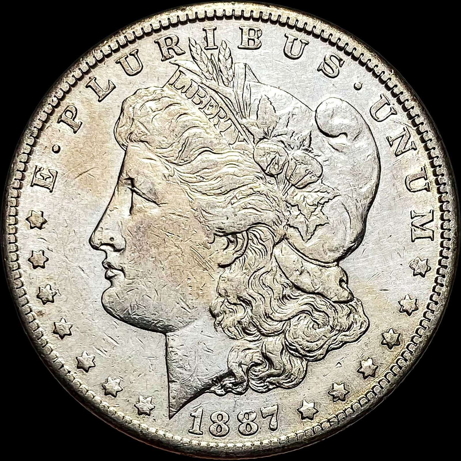 1887-S Silver Morgan Dollar CLOSELY UNCIRCULATED (1 of 2)