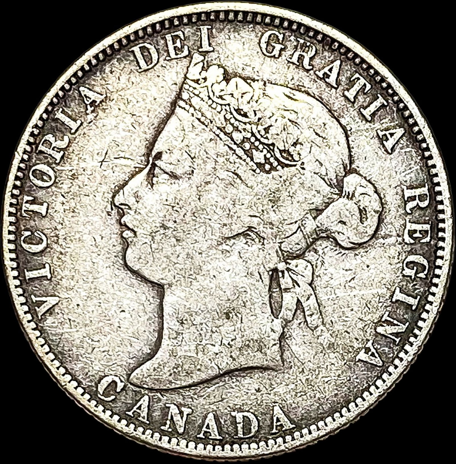 1874-H Silver 25 Cents Canada LIGHTLY CIRCULATED (1 of 2)