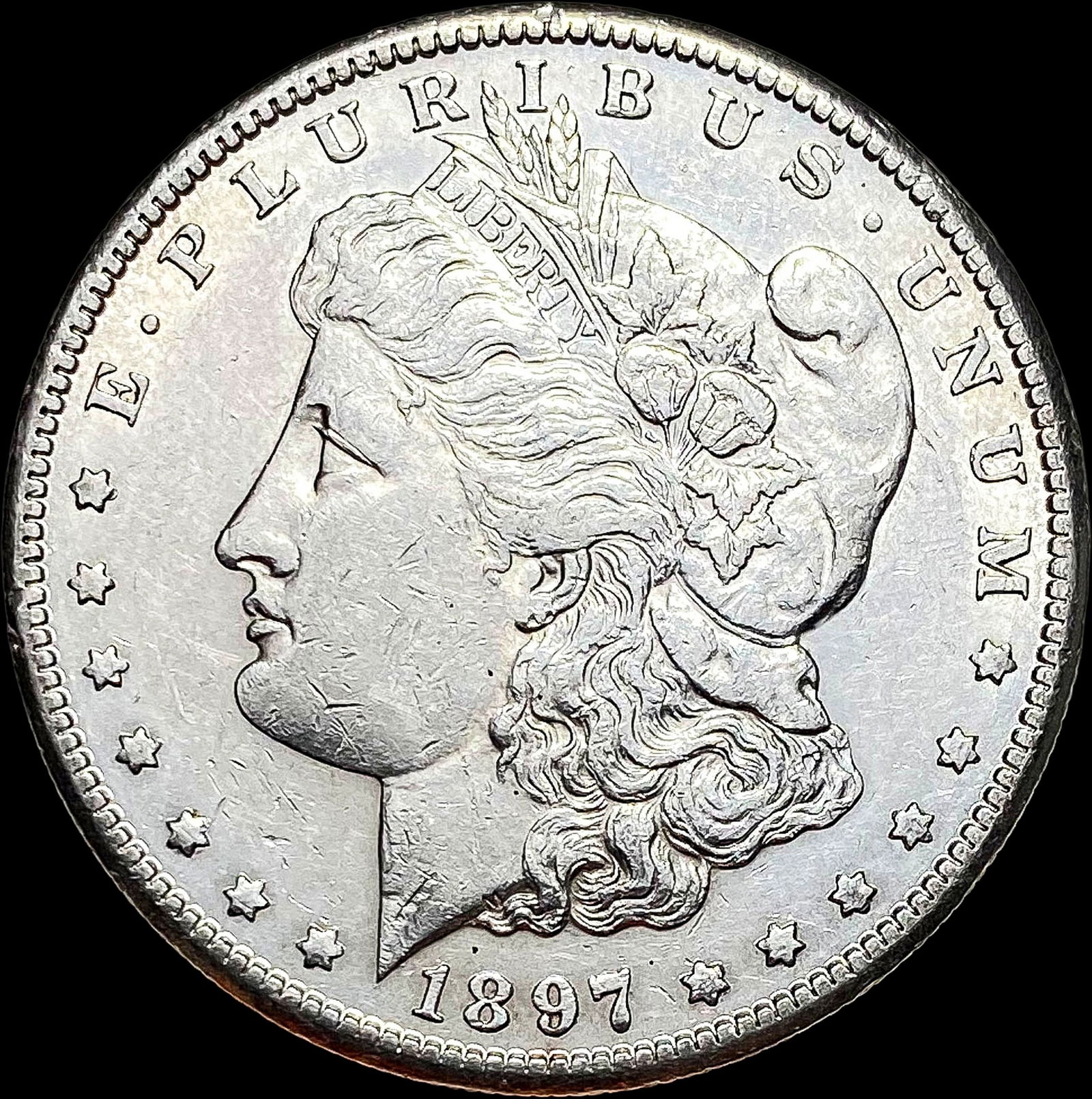 1897-S Silver Morgan Dollar CLOSELY UNCIRCULATED (1 of 2)