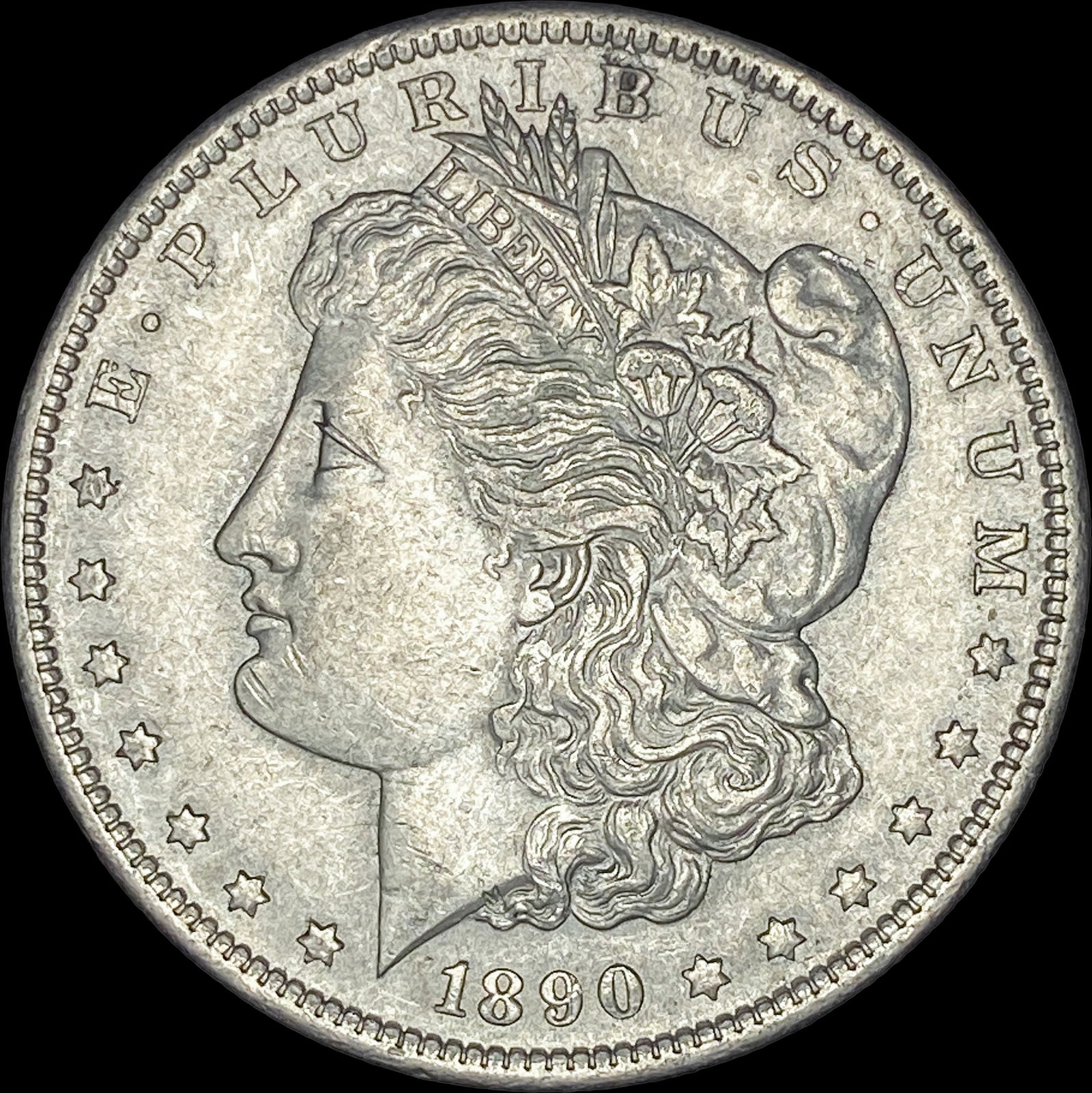 1890-S Silver Morgan Dollar  CLOSELY UNCIRCULATED (1 of 2)