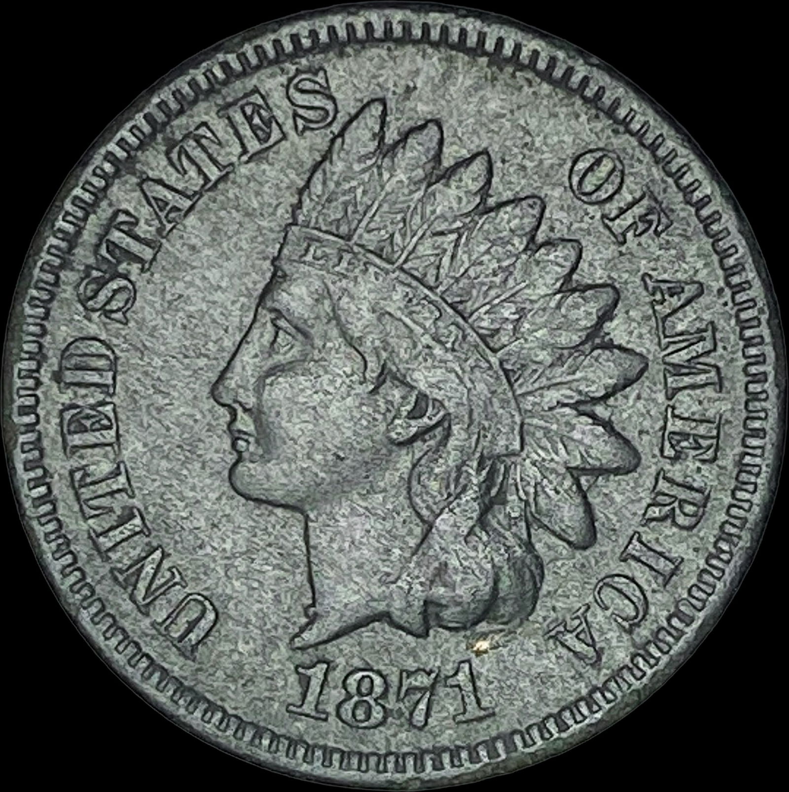 1871 Indian Head Cent  NEARLY UNCIRCULATED (1 of 2)