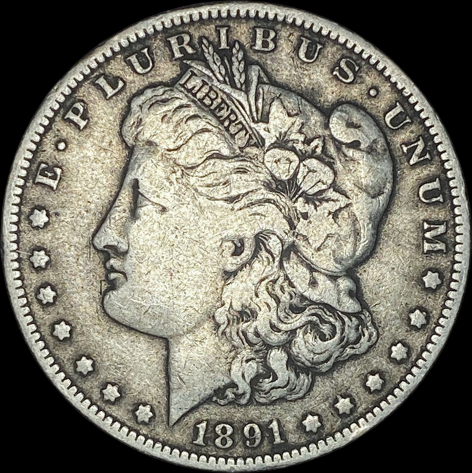 1891-O Silver Morgan Dollar   LIGHTLY CIRCULATED (1 of 2)
