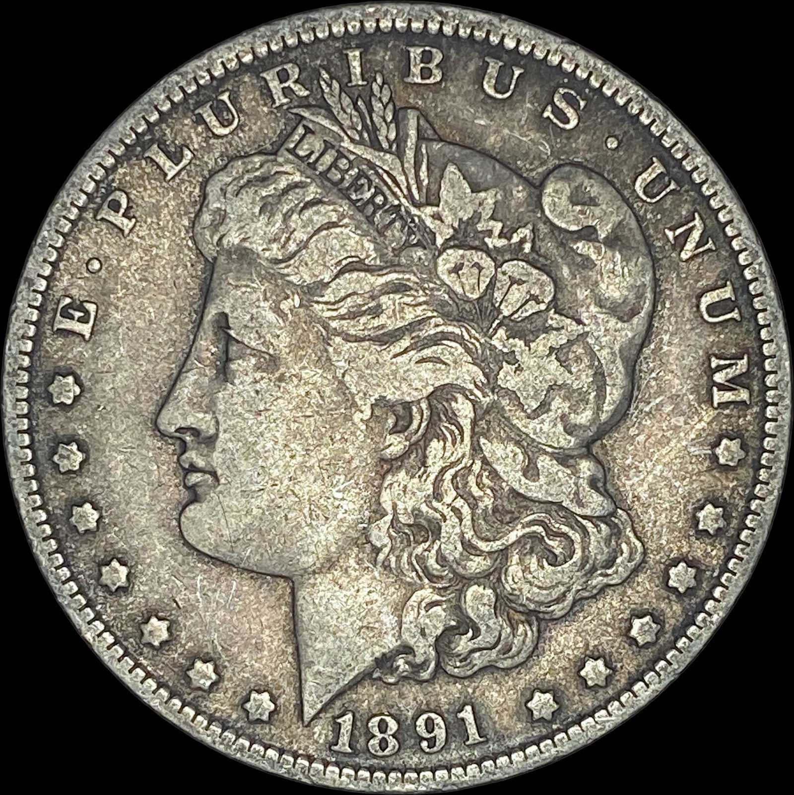 1891-O Silver Morgan Dollar   LIGHTLY CIRCULATED (1 of 2)