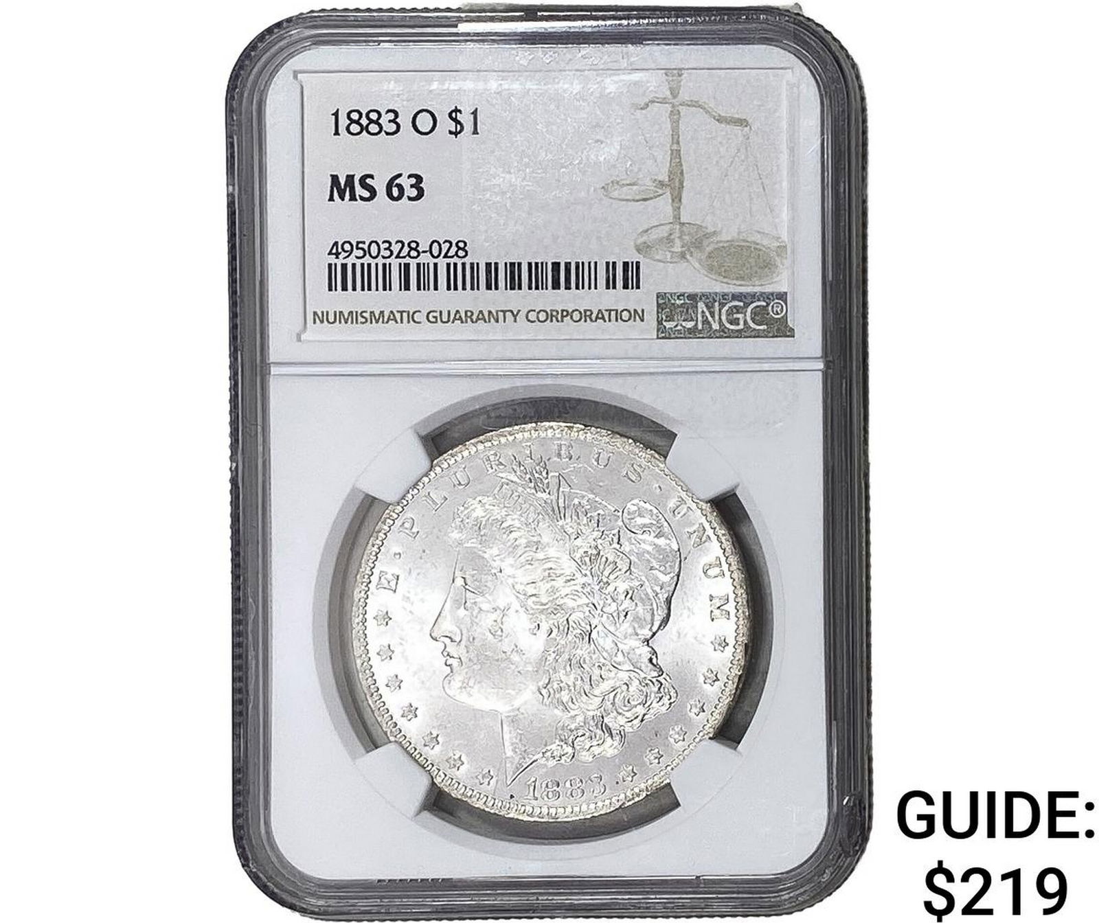 1883-O Morgan Silver Dollar NGC MS63 (1 of 2)