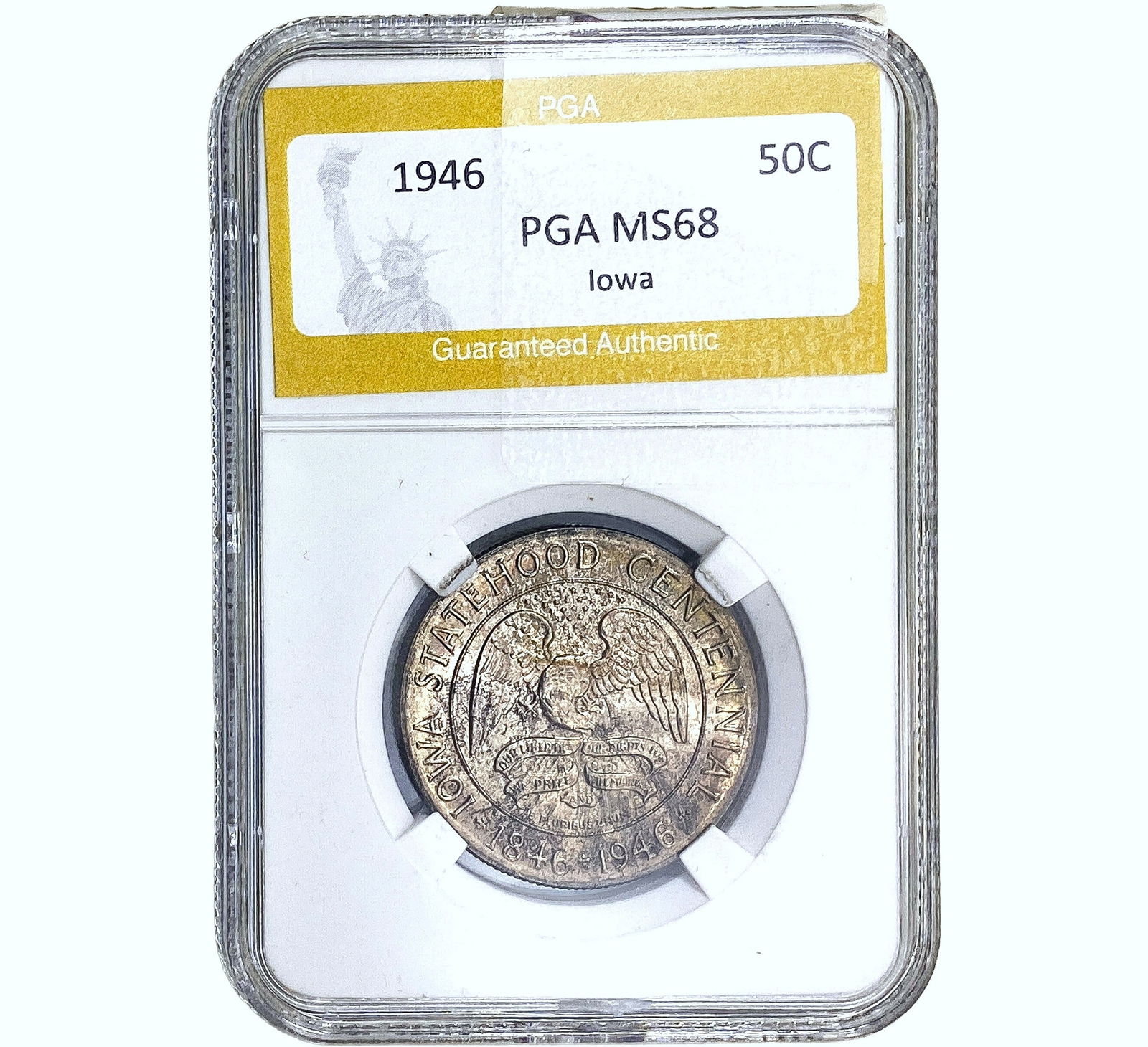 1946 Iowa Half Dollar PGA MS68 (1 of 2)