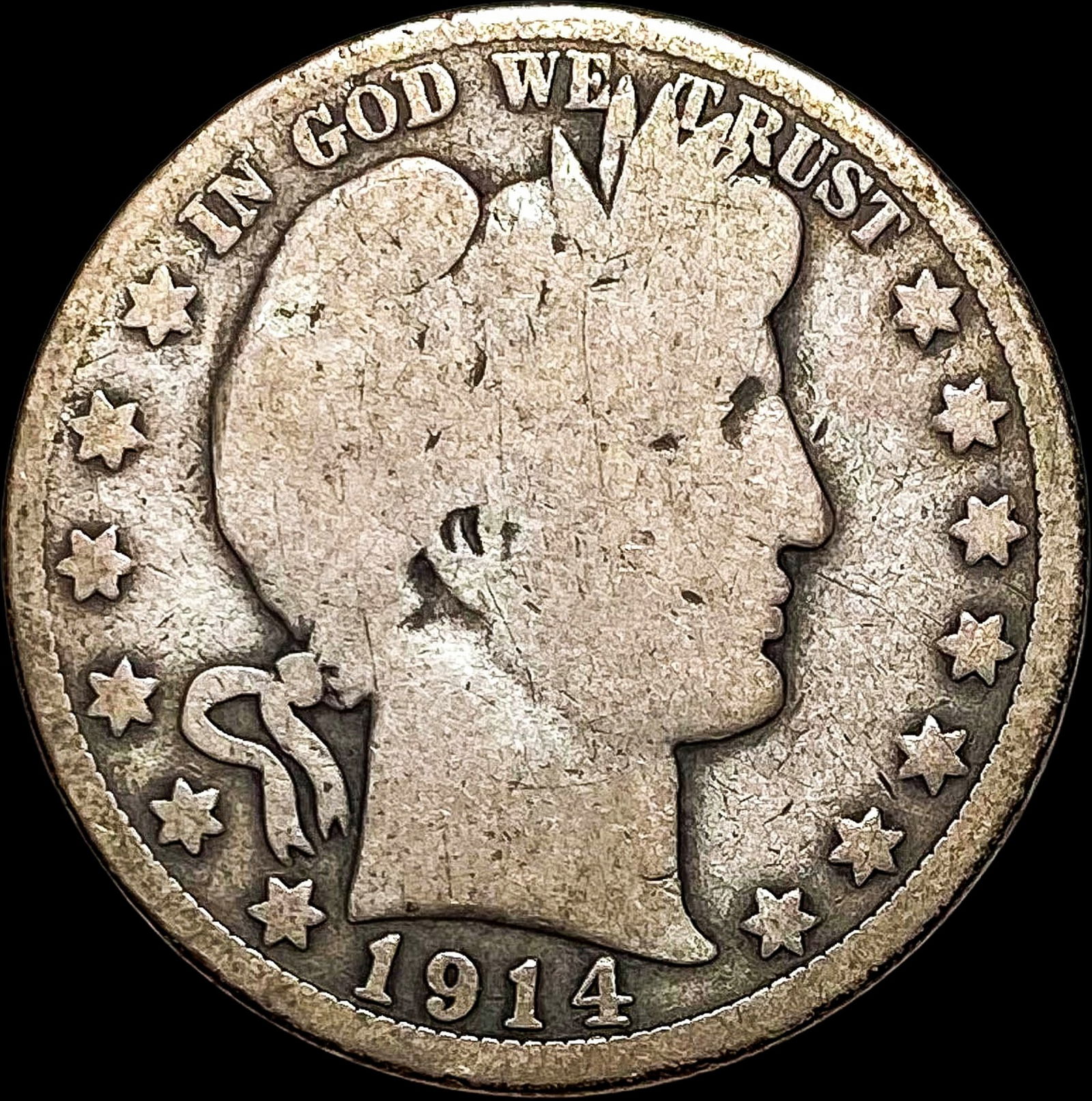 1914 Barber Half Dollar NICELY CIRCULATED (1 of 2)