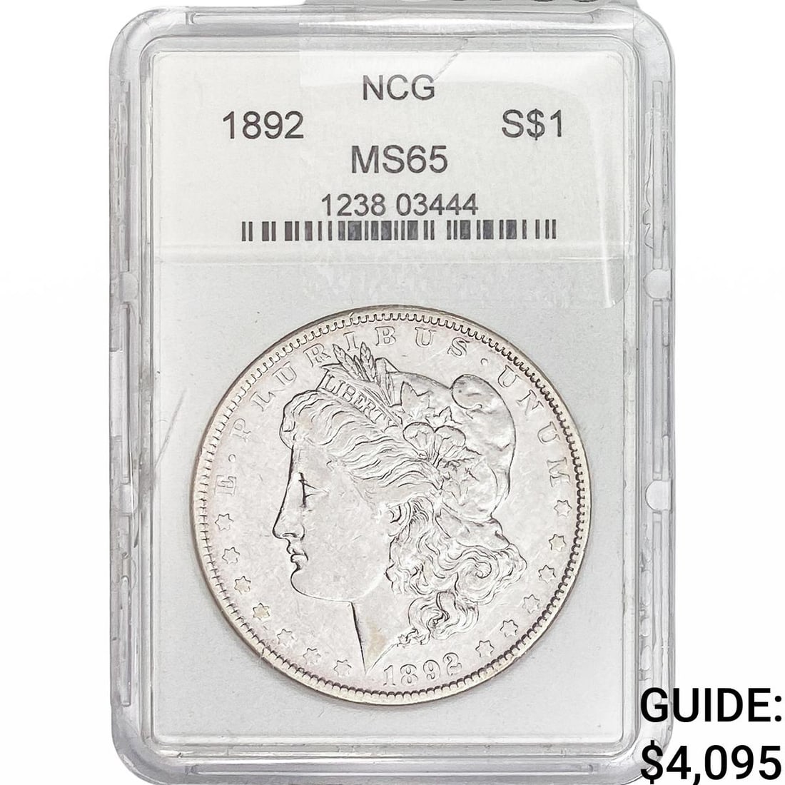 1892 Morgan Silver Dollar NCG MS65 (1 of 2)