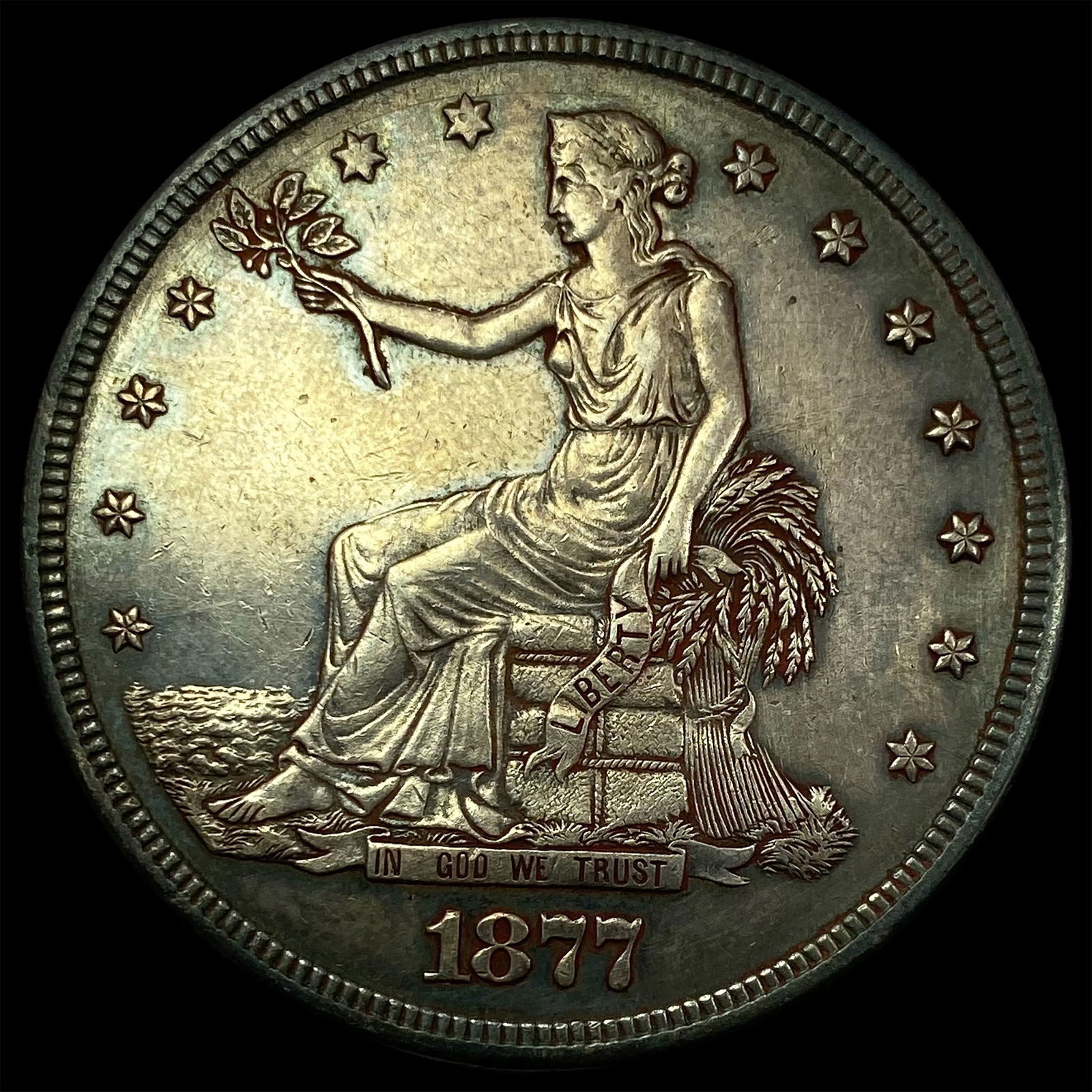 1877-S Silver Trade Dollar CLOSELY UNCIRCULATED (1 of 2)