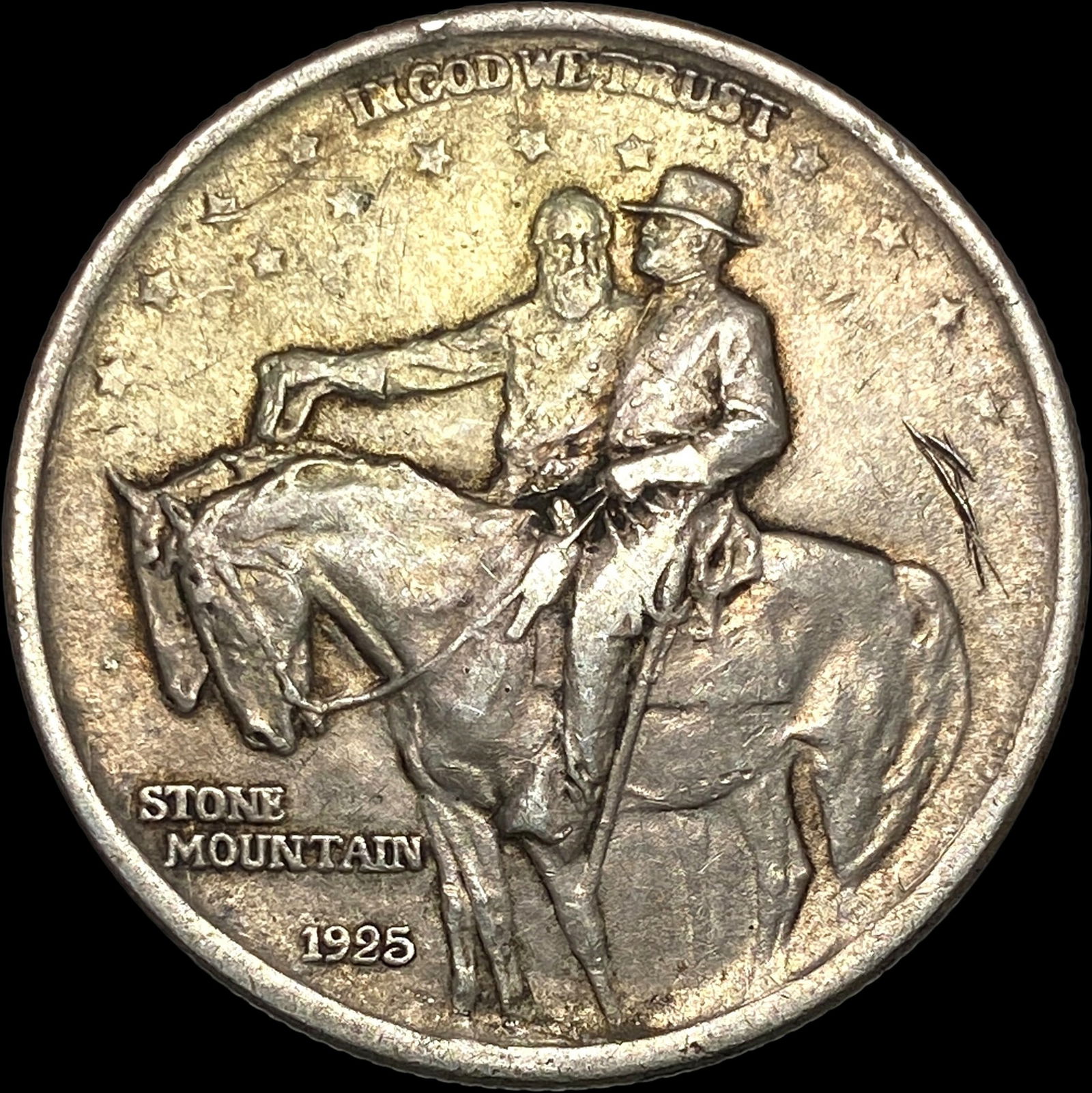 1925 Stone Mountain Silver Half Dollar NEARLY UNCIRCULATED (1 of 2)