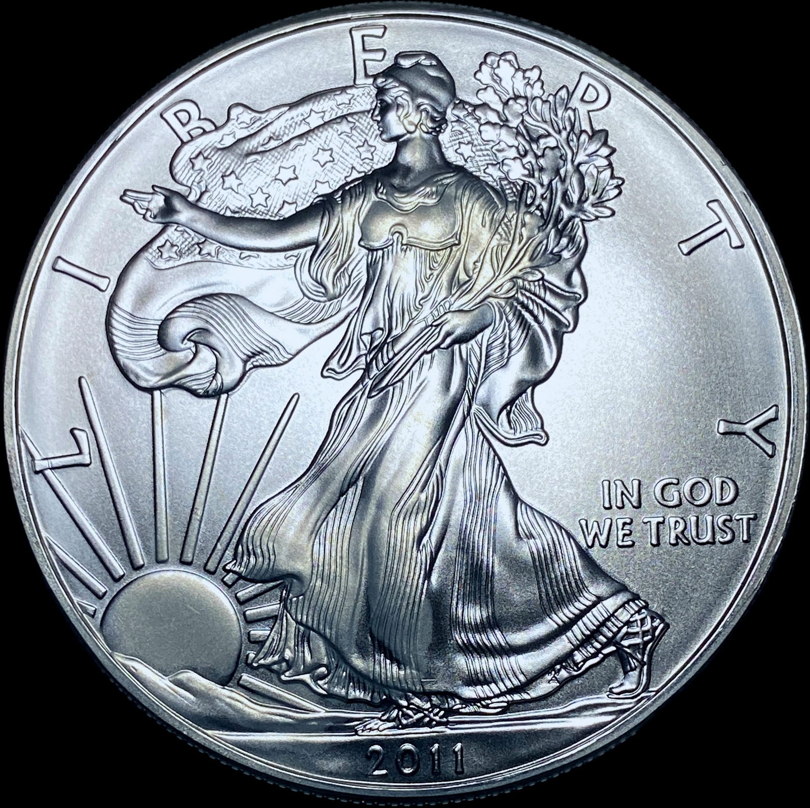 2011 Silver American Eagle $1 SUPERB GEM BU (1 of 2)