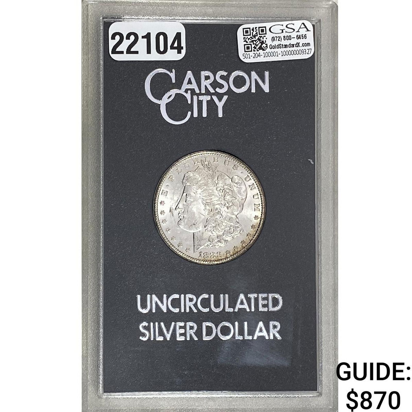 1883-CC Morgan Silver Dollar GSA UNC (1 of 2)