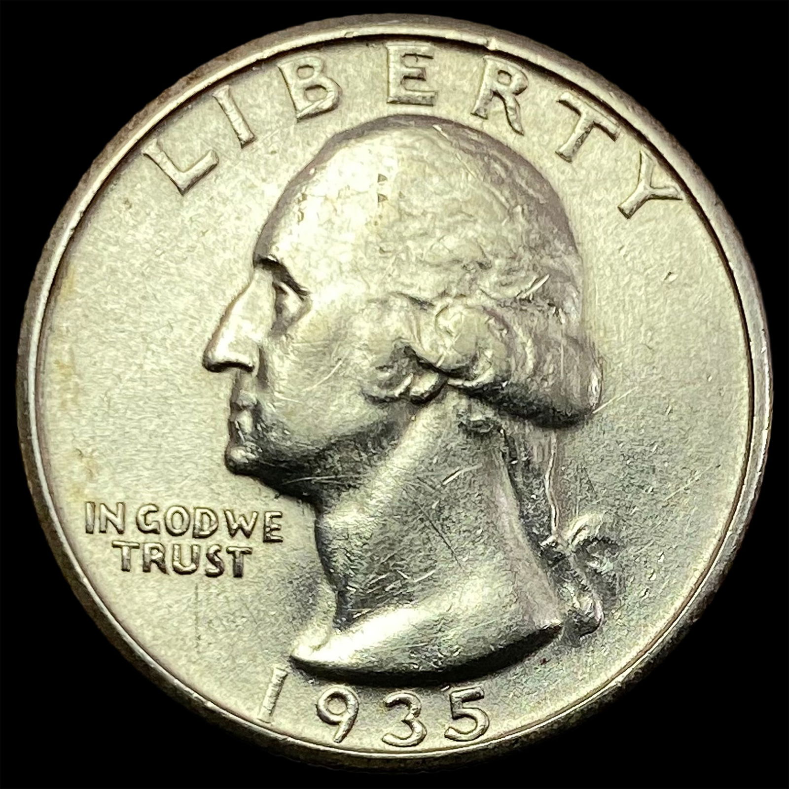 1935-S Silver Washington Quarter  UNCIRCULATED (1 of 2)