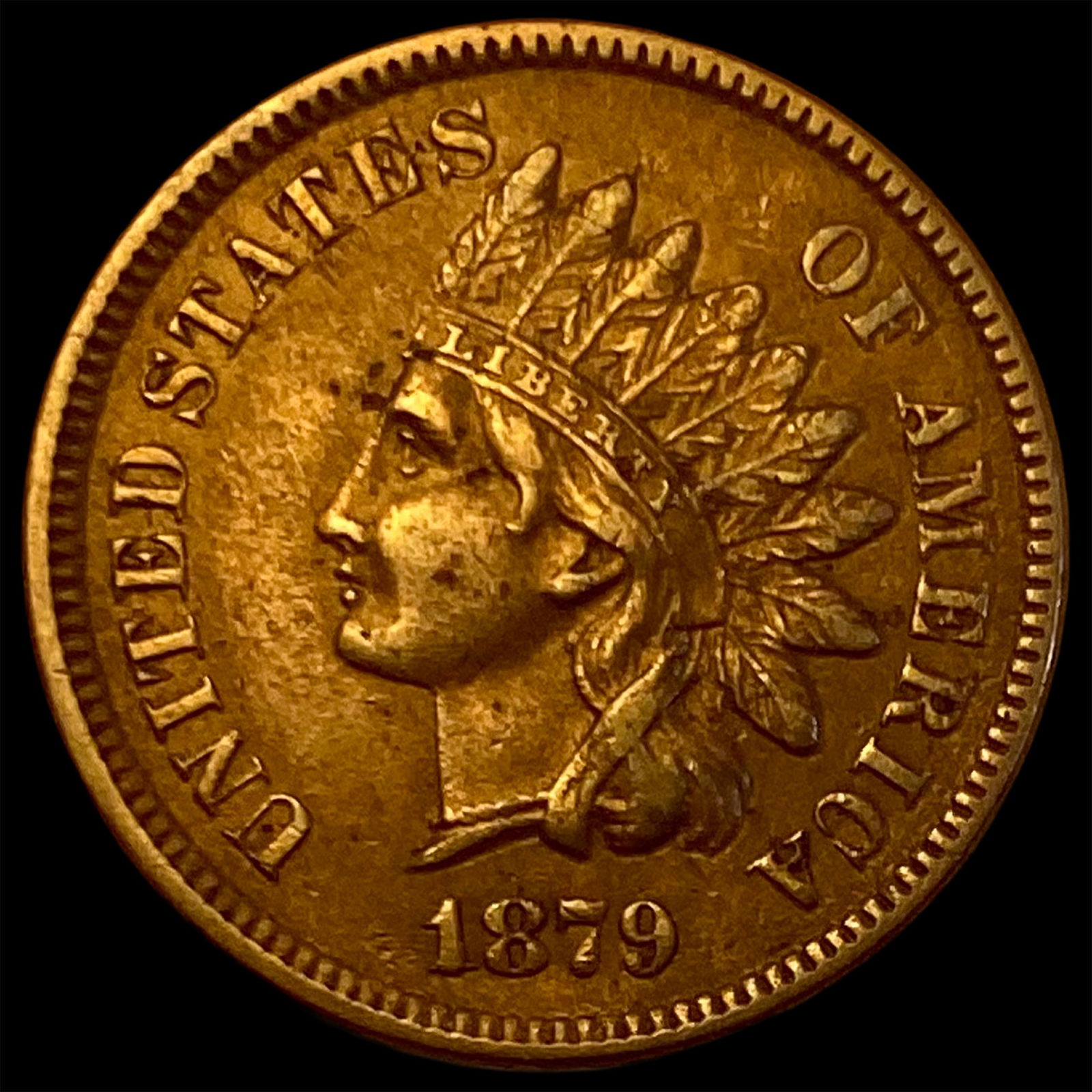 1879 Indian Head Cent   NEARLY UNCIRCULATED (1 of 2)