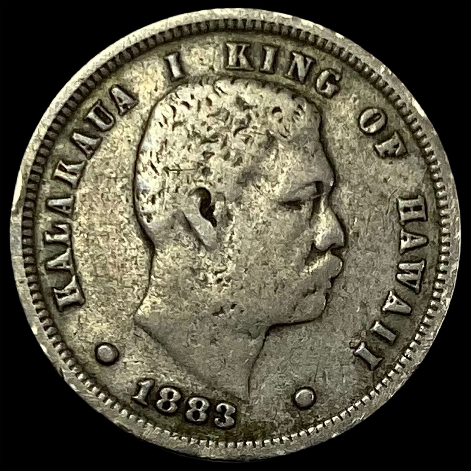 1883 Hawaii Silver Dime  LIGHTLY CIRCULATED (1 of 2)