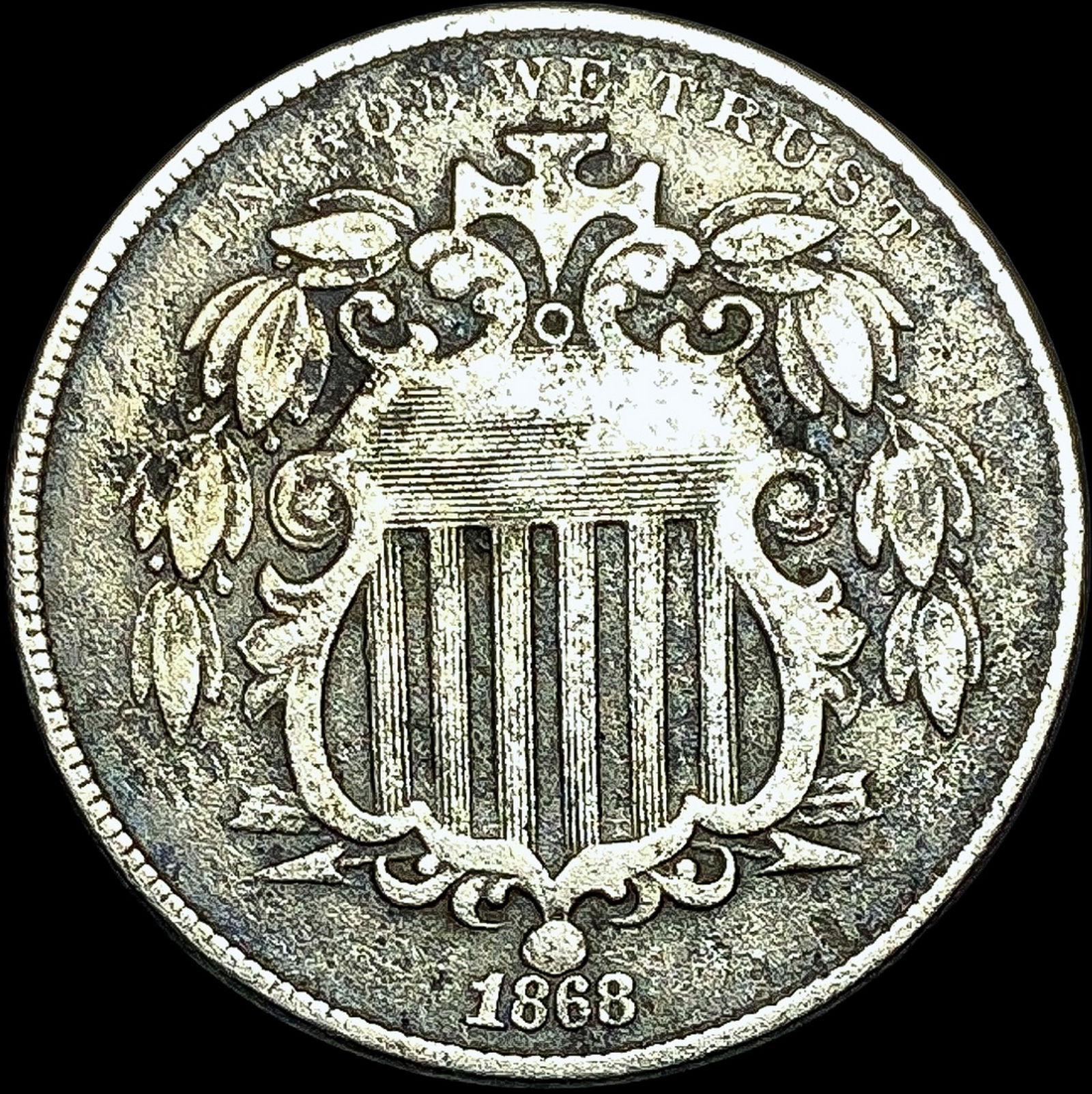 1868 Shield Nickel LIGHTLY CIRCULATED (1 of 2)