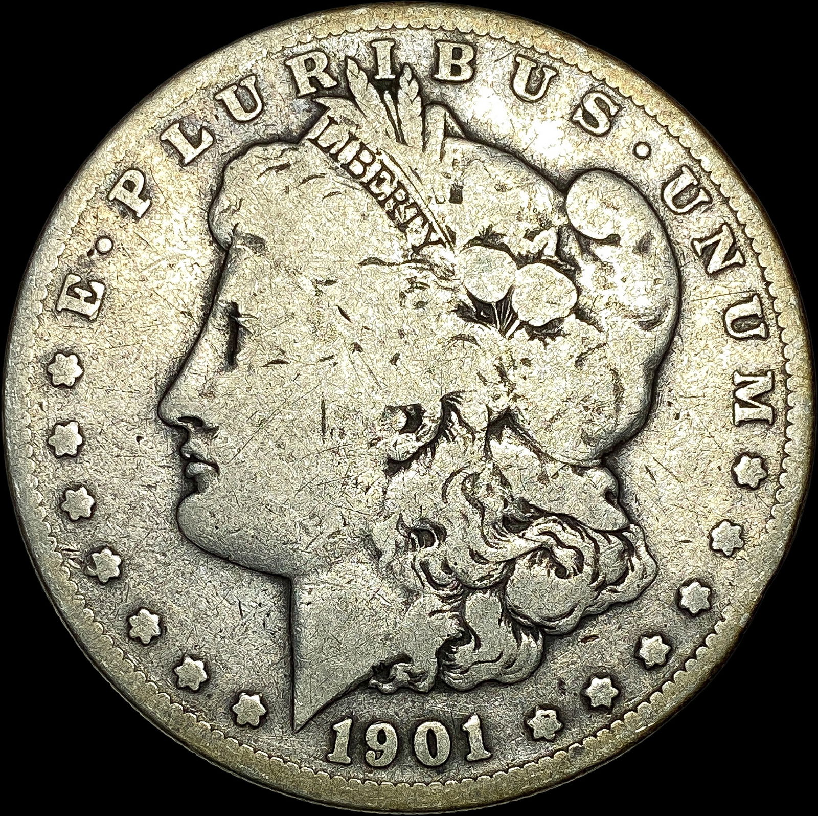 1901-S Silver Morgan Dollar NICELY CIRCULATED (1 of 2)
