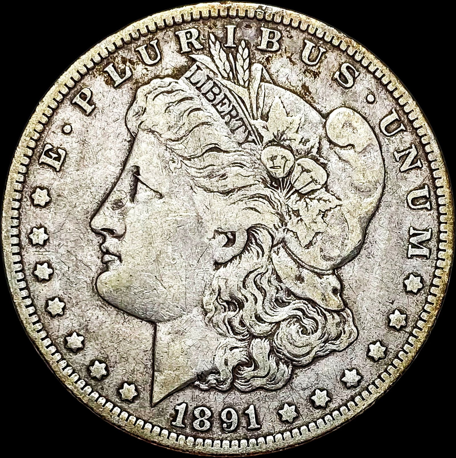 1891-O Silver Morgan Dollar LIGHTLY CIRCULATED (1 of 2)