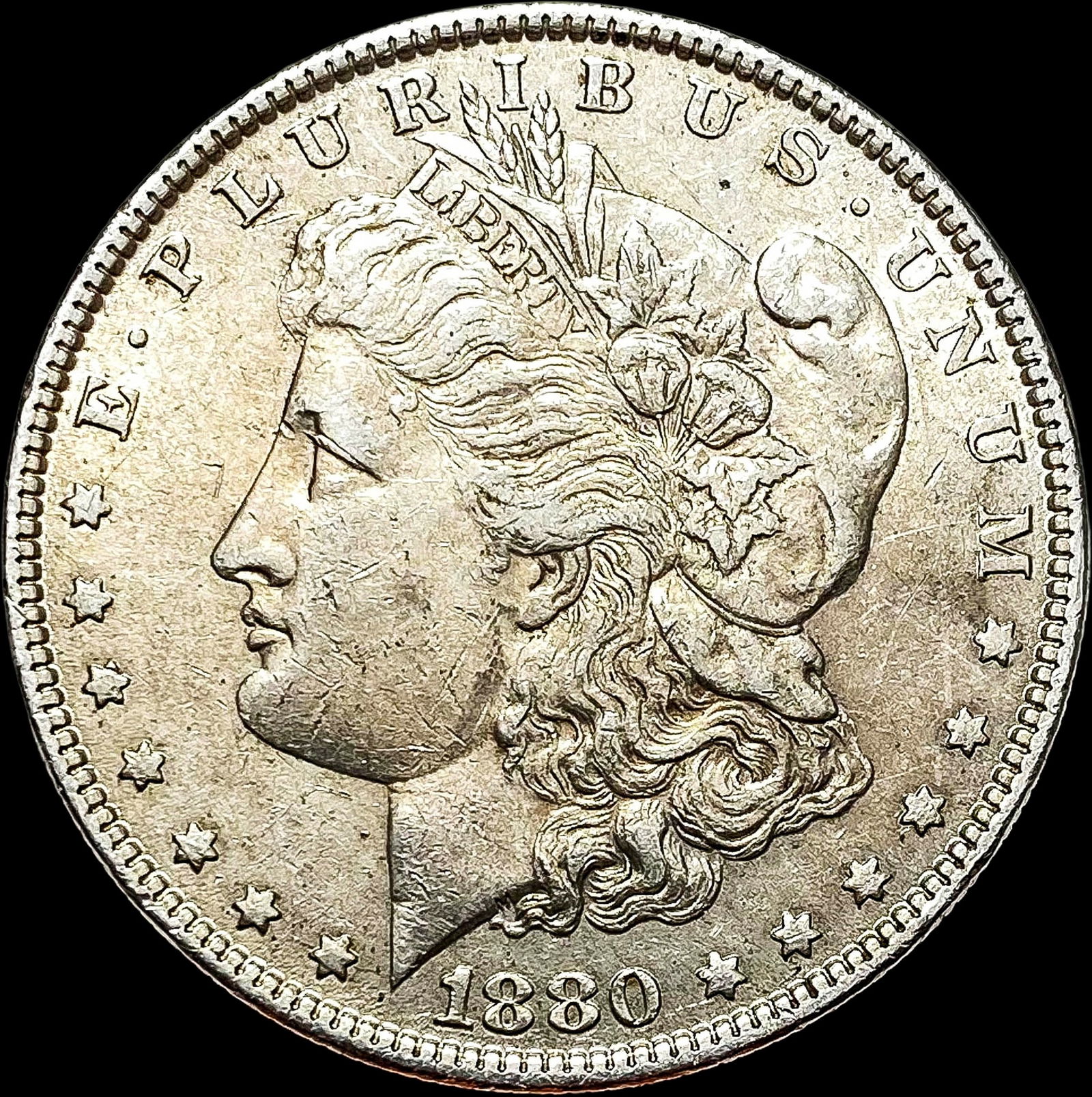 1880 Morgan Silver Dollar CLOSELY UNCIRCULATED (1 of 2)