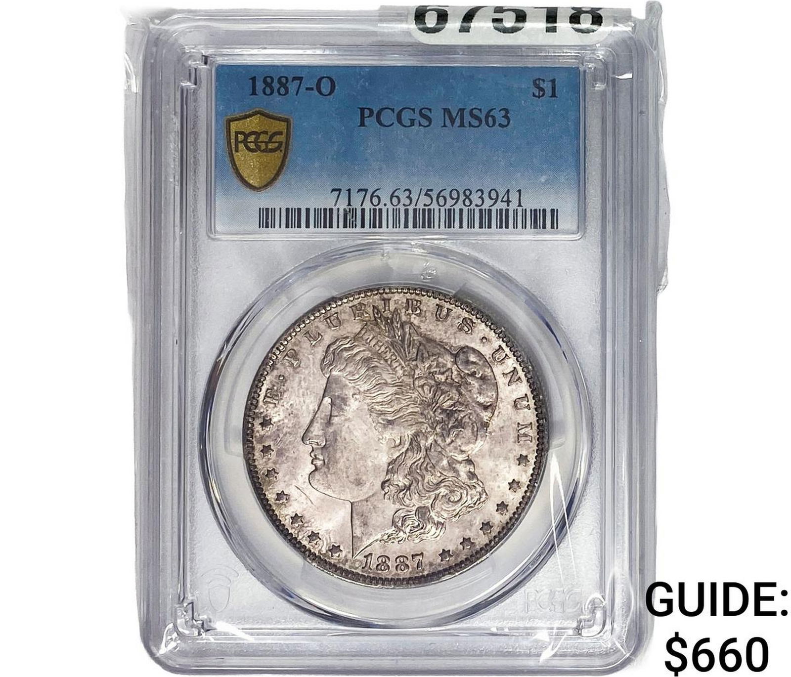 1887-O Morgan Silver Dollar PCGS MS63 (1 of 2)