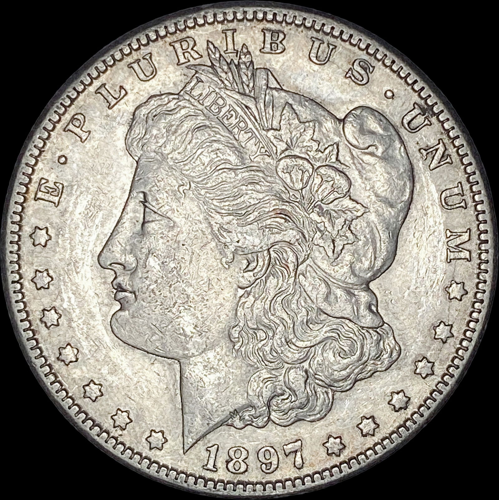 1897-S Silver Morgan Dollar CLOSELY UNCIRCULATED (1 of 2)