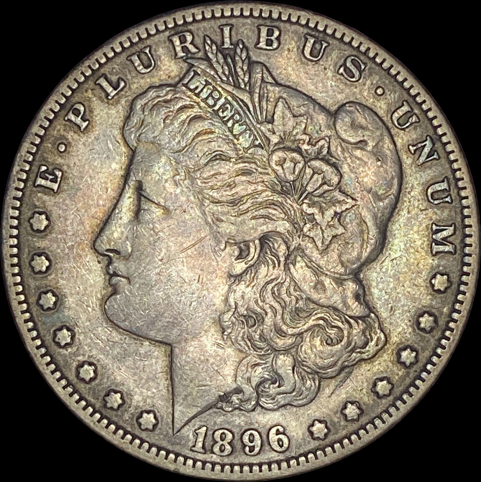 1896-O Silver Morgan Dollar NEARLY UNCIRCULATED (1 of 2)