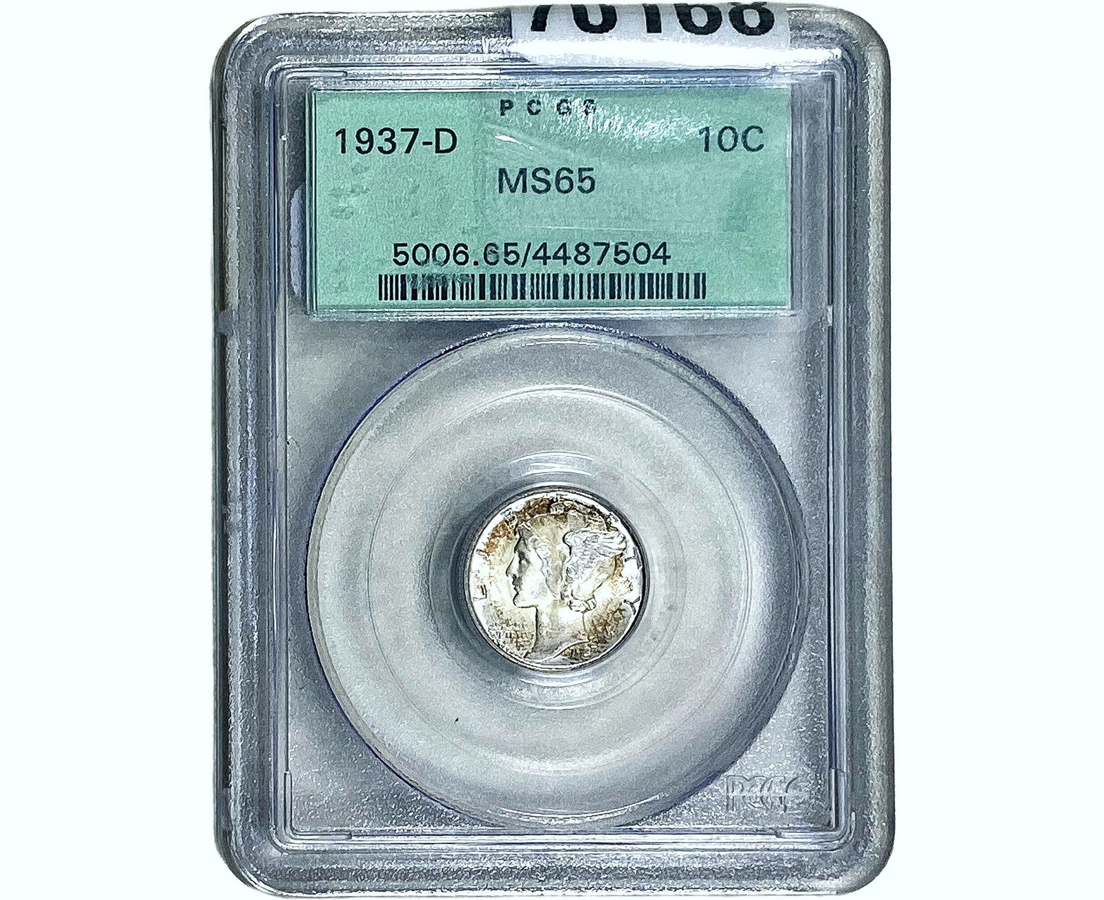 1937-D Mercury Silver Dime PCGS MS65 (1 of 2)