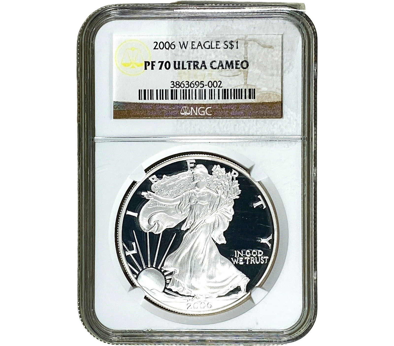 2006-W Silver Eagle NGC PF70 Ultra Cameo: 2006-W Silver Eagle NGC PF70 Ultra Cameo