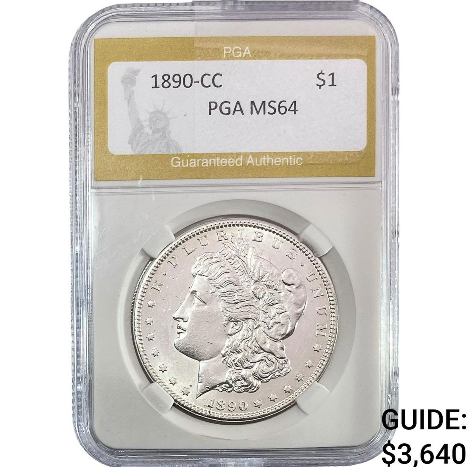 1890-CC Morgan Silver Dollar PGA MS64 (1 of 2)
