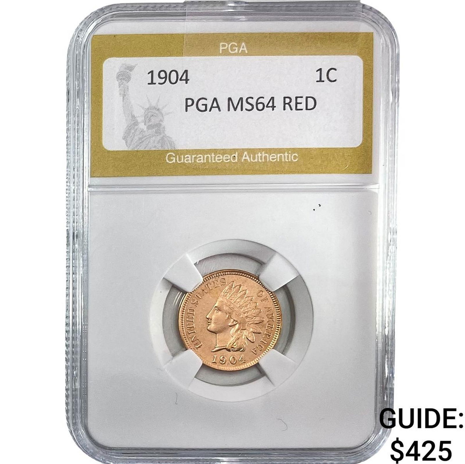 1904 Indian Head Cent PGA MS64 RED (1 of 2)