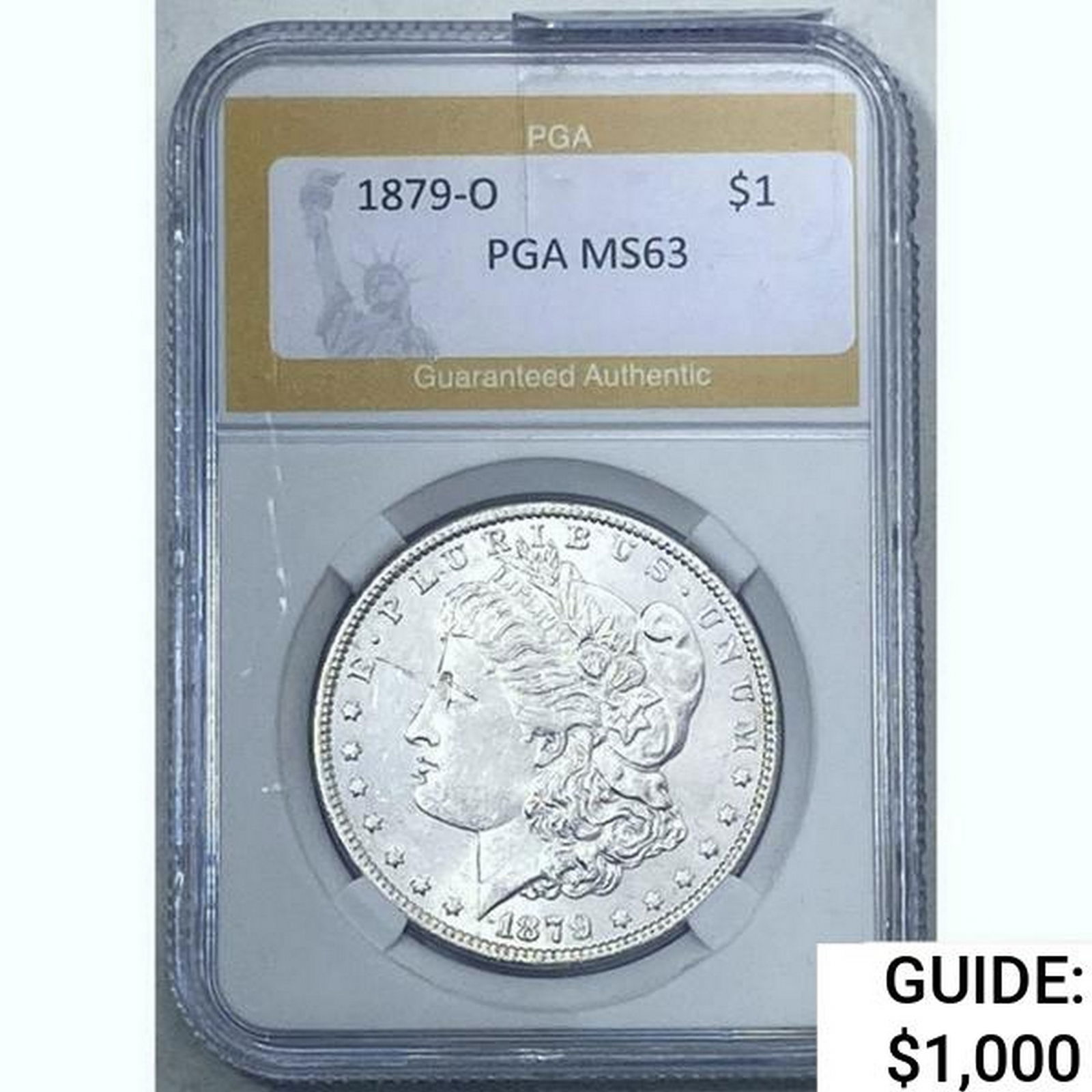 1879-O Morgan Silver Dollar PGA MS63 (1 of 2)