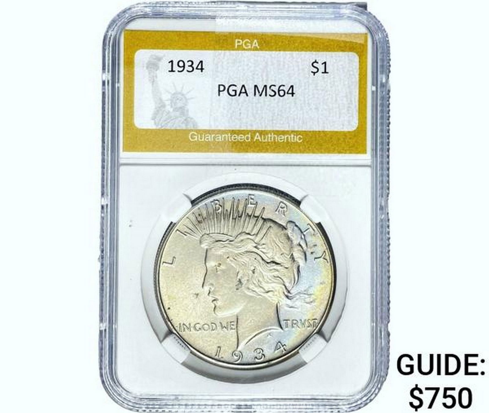 1934 Silver Peace Dollar PGA MS64 (1 of 2)