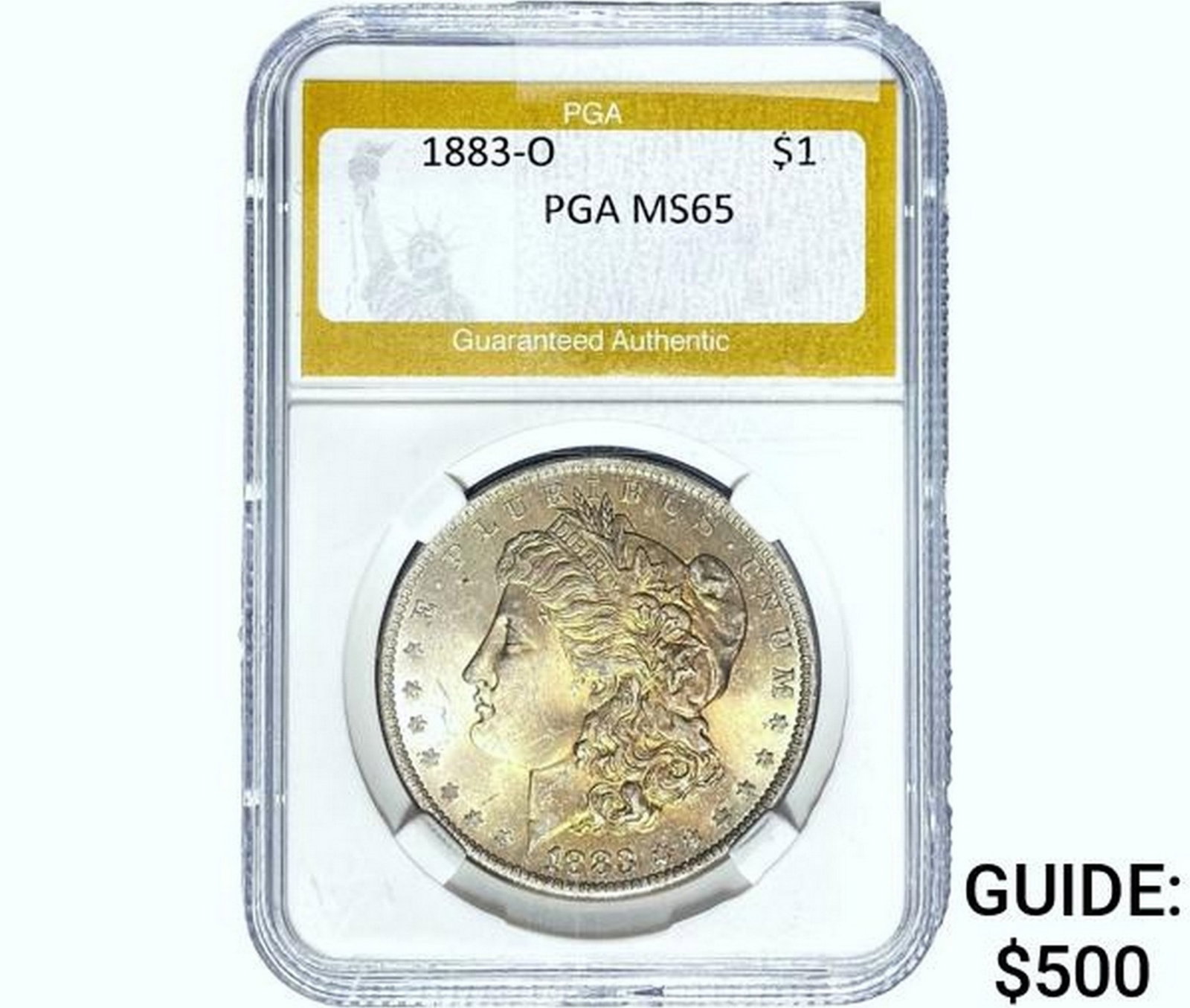 1883-O Morgan Silver Dollar PGA MS65: 1883-O Morgan Silver Dollar PGA MS65