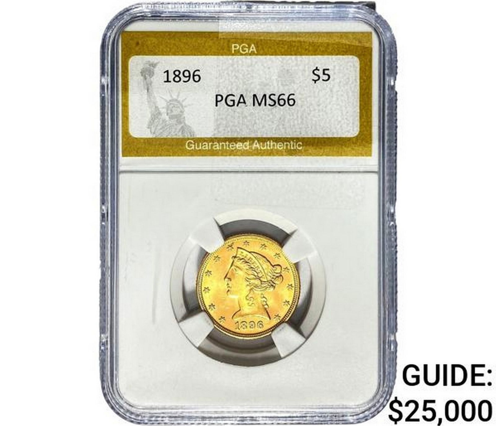1896 $5 Gold Half Eagle PGA MS66 (1 of 2)