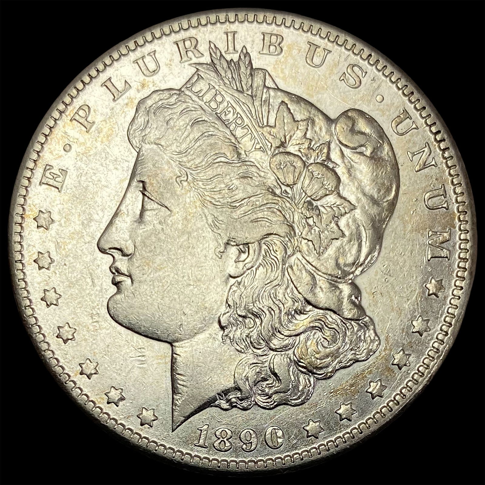 1890-CC Silver Morgan Dollar NEARLY UNCIRCULATED (1 of 2)
