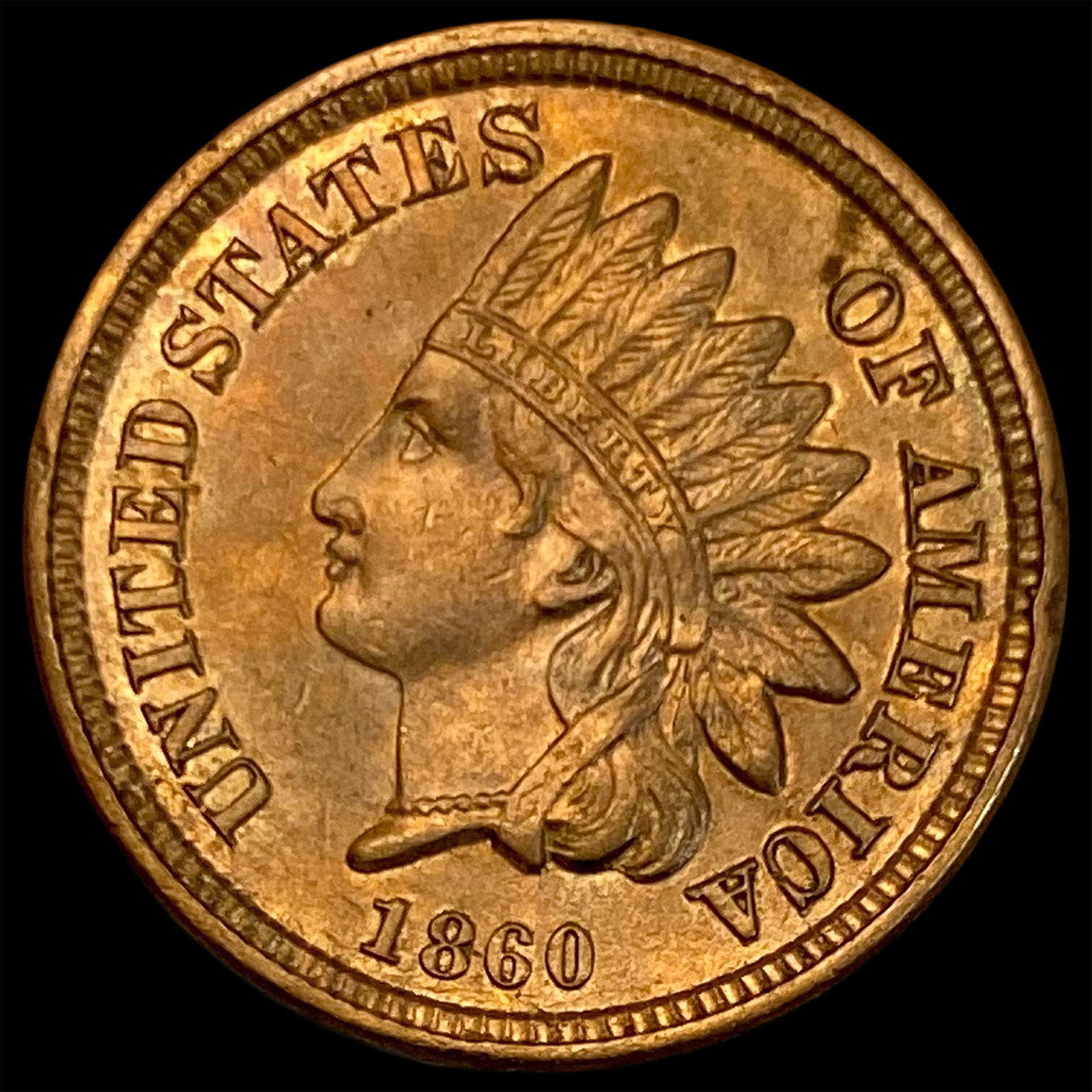1860 Copper-Nickel Indian Head Cent UNCIRCULATED (1 of 2)