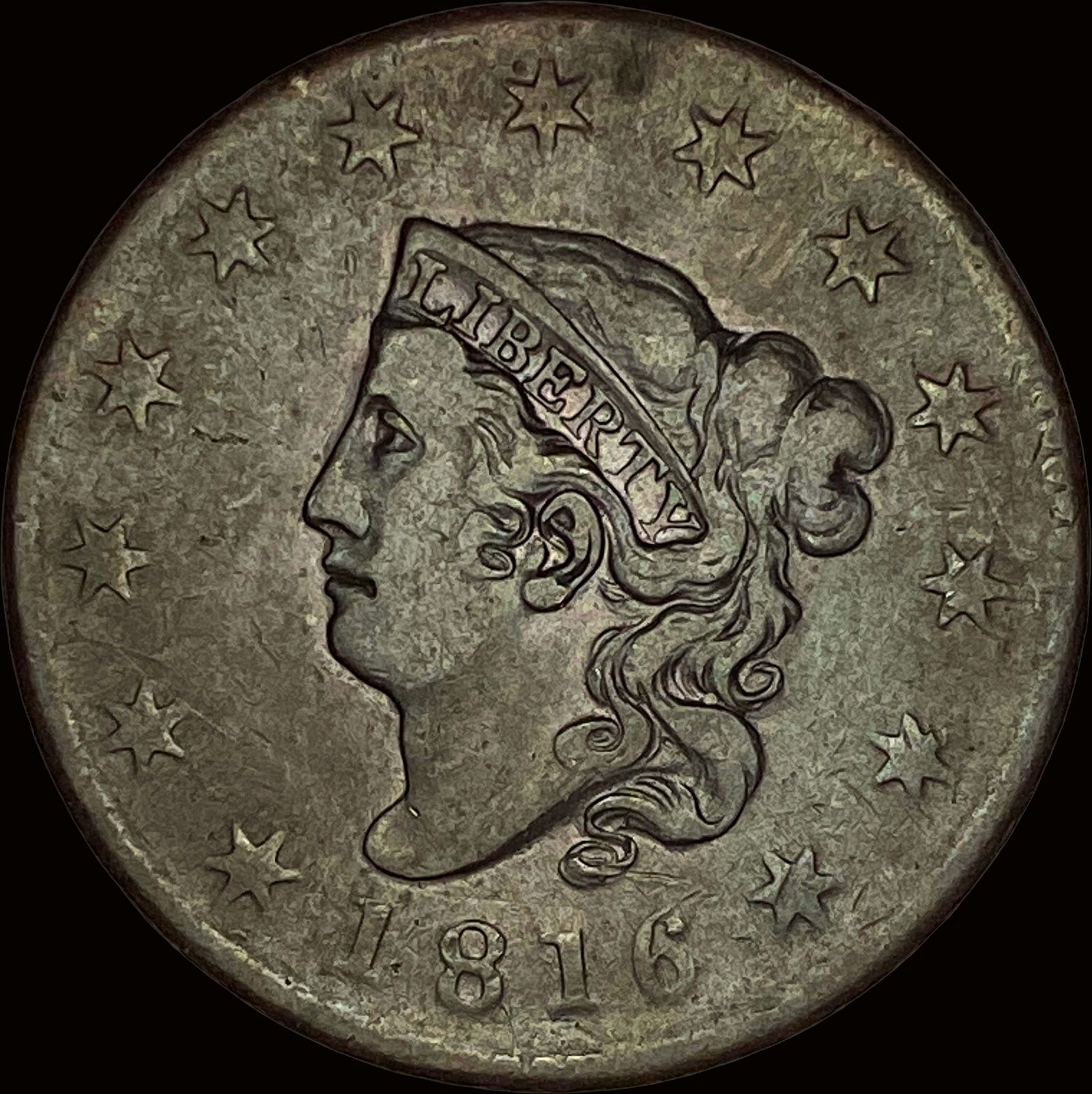 1816 Coronet Head Large Cent LIGHTLY CIRCULATED (1 of 2)