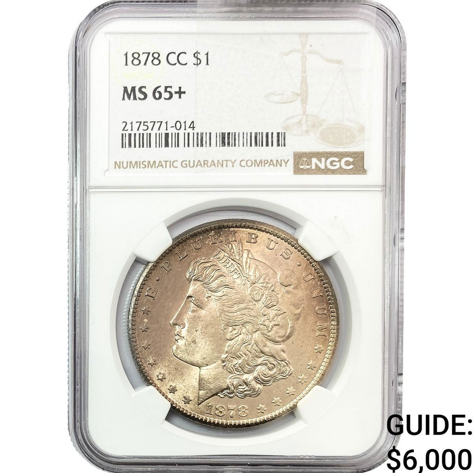 1878-CC Morgan Silver Dollar NGC MS65+ (1 of 2)