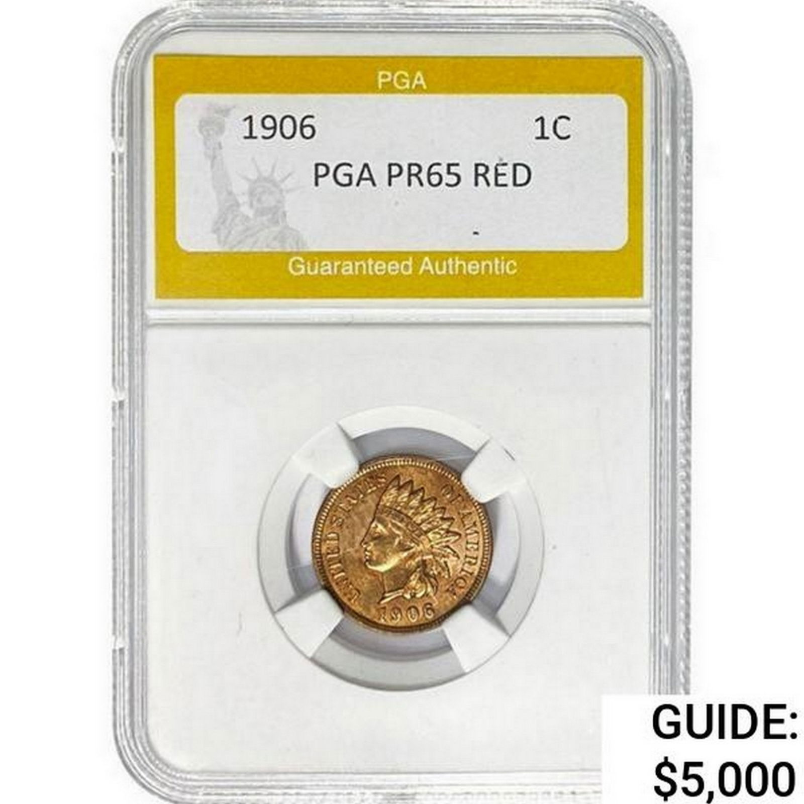 1906 Indian Head Cent PGA PR65 Red (1 of 2)