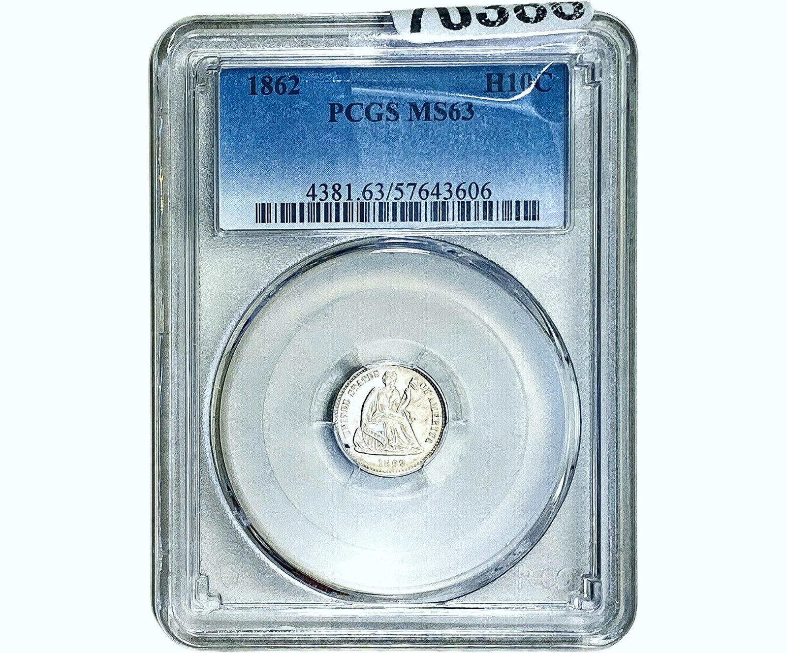 1862 Seated Liberty Half Dime PCGS MS63: 1862 Seated Liberty Half Dime PCGS MS63