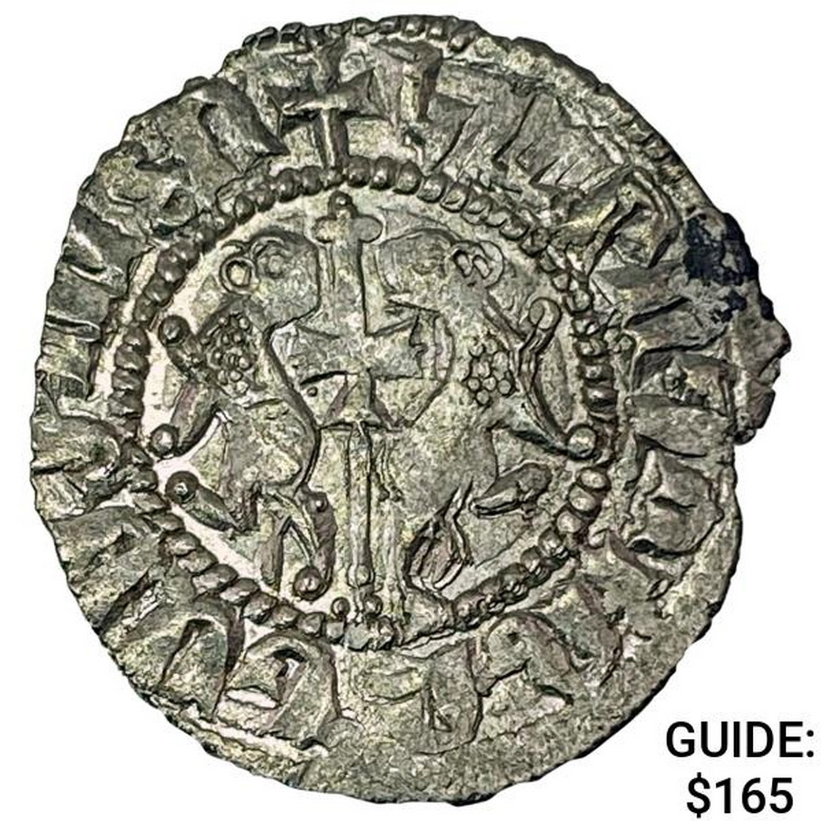 1198-1219 AD Crusades Armenia Silver Tram Levon I CLOSELY UNCIRCULATED: 1198-1219 AD Crusades Armenia Silver Tram Levon I CLOSELY UNCIRCULATED