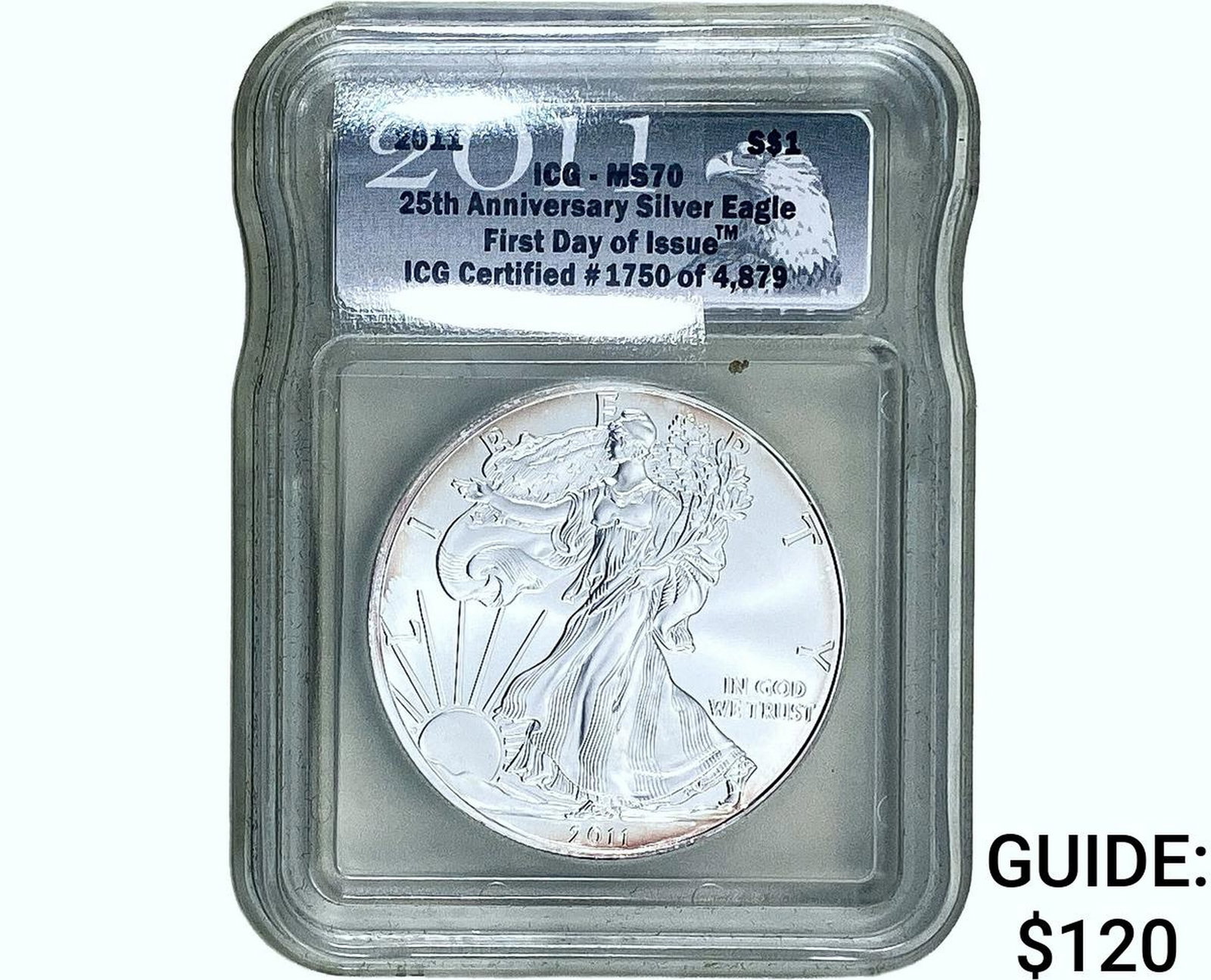 2011 Silver Eagle ICG MS70: 2011 Silver Eagle ICG MS70