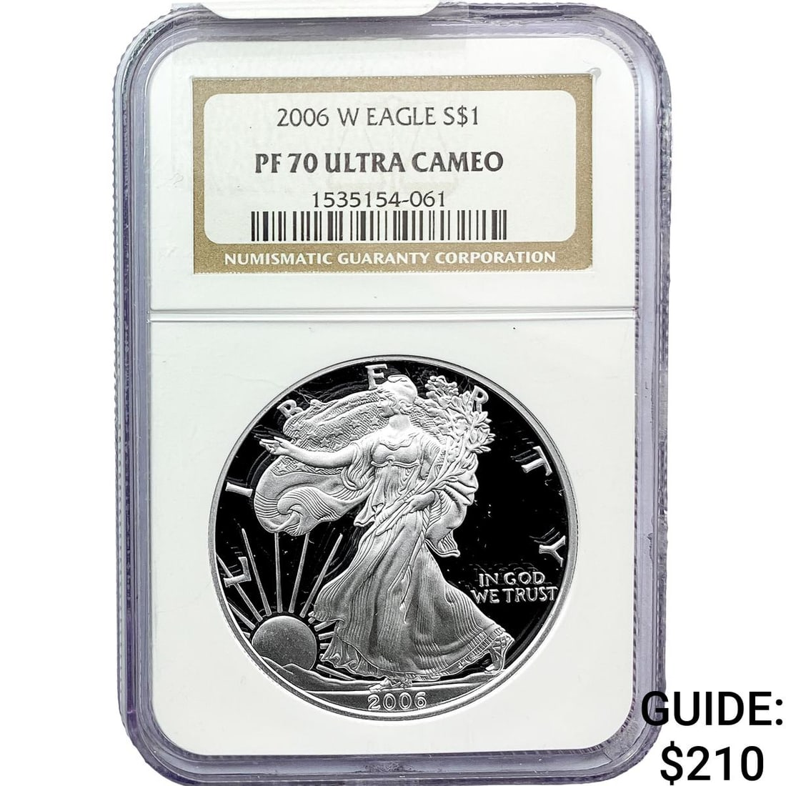 2006-W Silver Eagle NGC PF70 Ultra Cameo: 2006-W Silver Eagle NGC PF70 Ultra Cameo