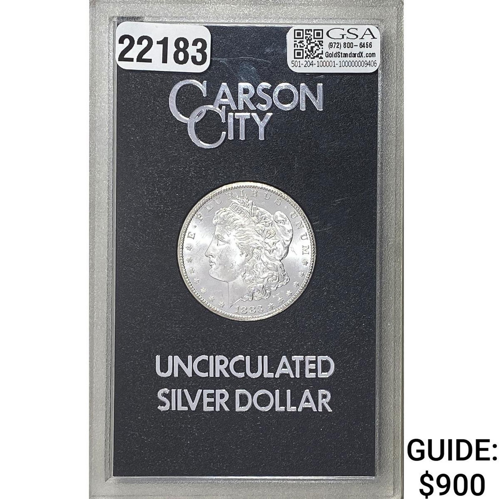 1883-CC Morgan Silver Dollar GSA UNC (1 of 2)