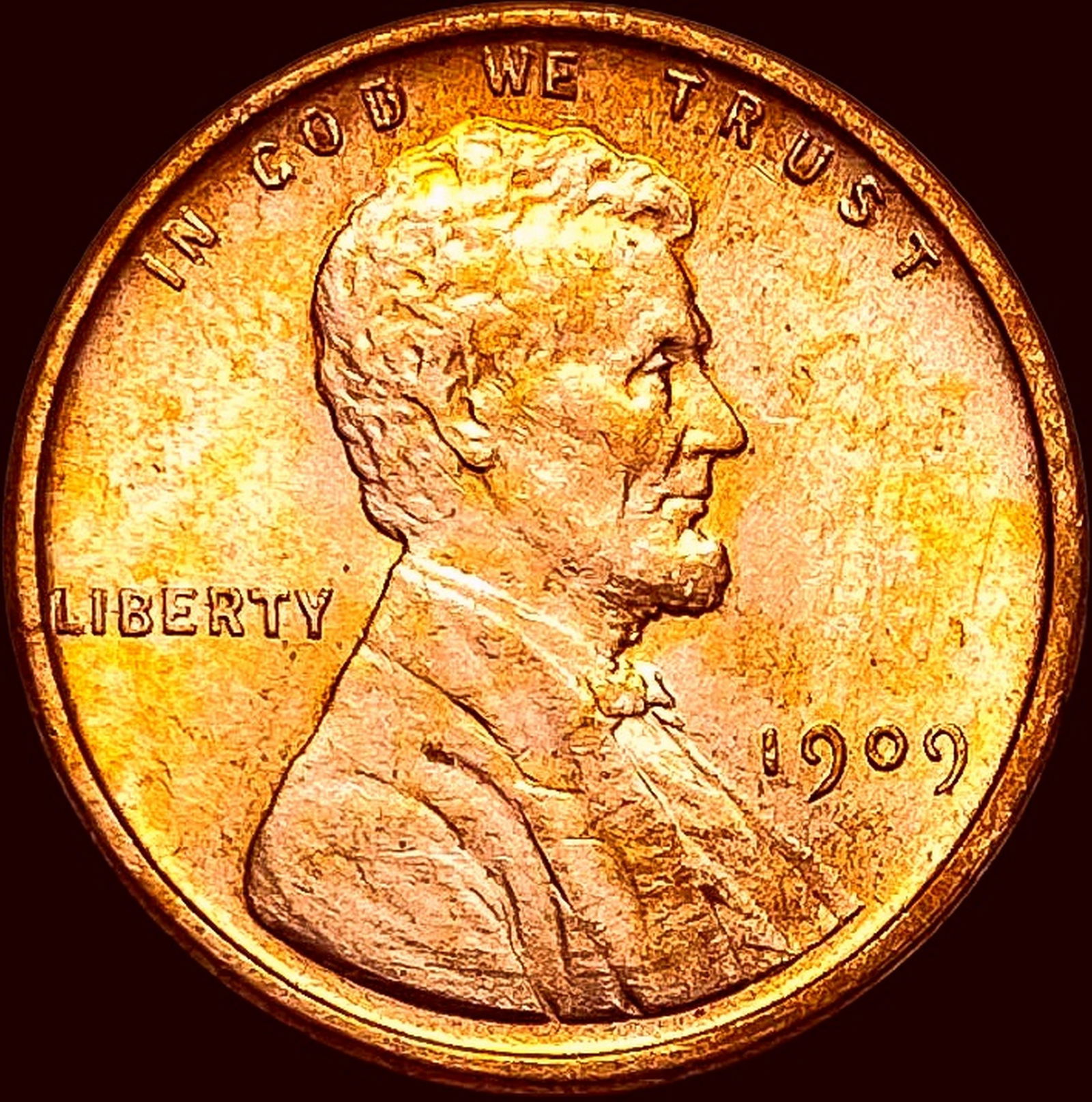 1909 VDB Lincoln Wheat Cent CHOICE BU (1 of 2)