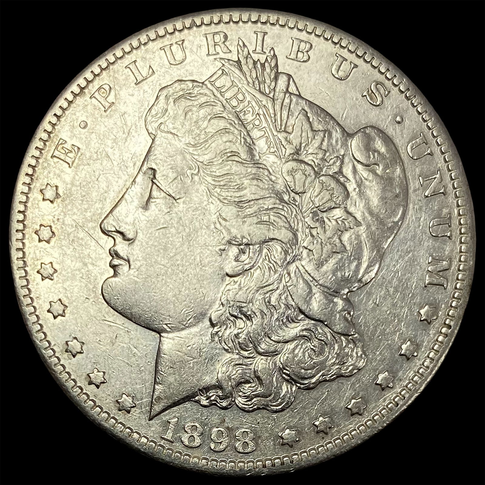 1898-S Silver Morgan Dollar CLOSELY UNCIRCULATED (1 of 2)
