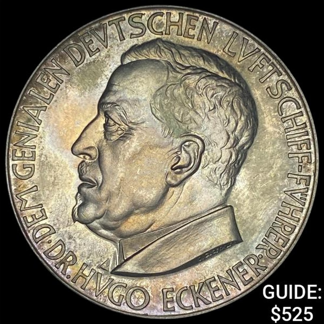 1930 Germany Silver Graf Zeppelin Medal CH AU: 1930 Germany Silver Graf Zeppelin Medal CH AU