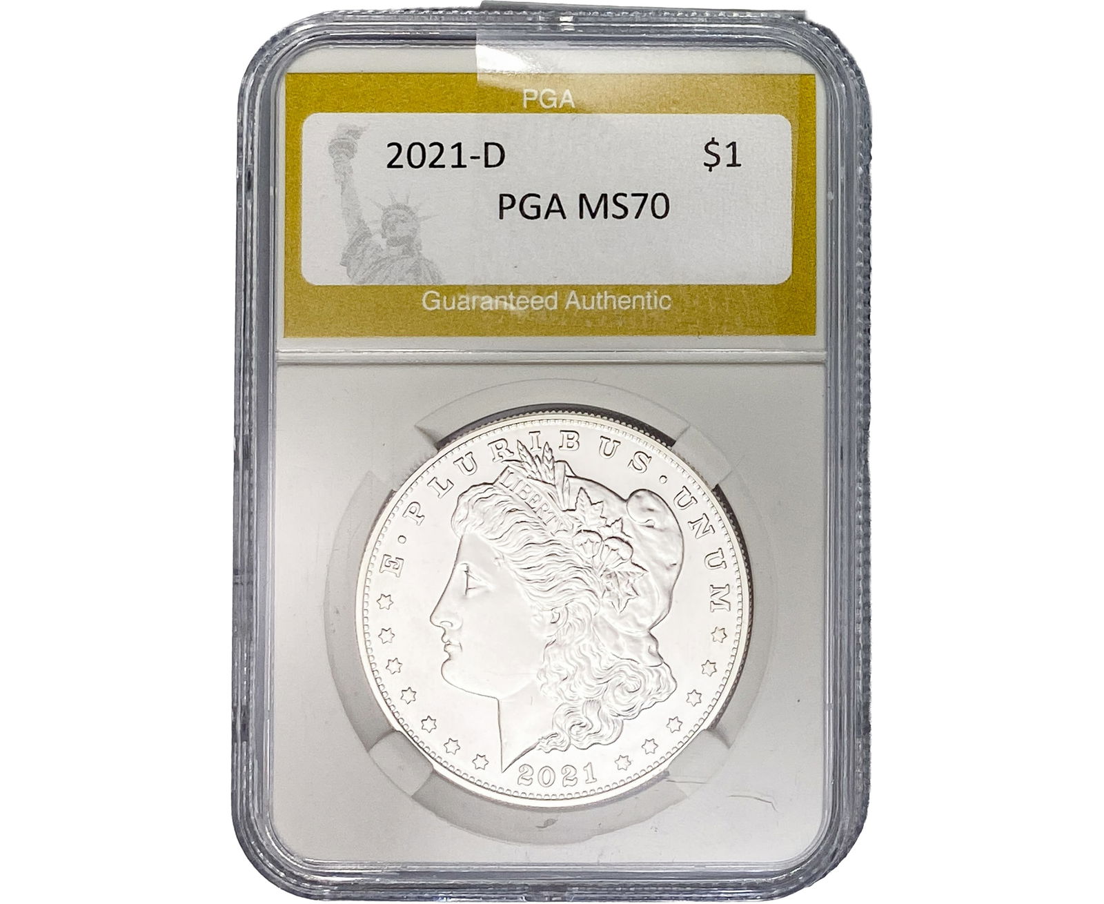 2021-D Morgan Silver Dollar PGA MS70 (1 of 2)