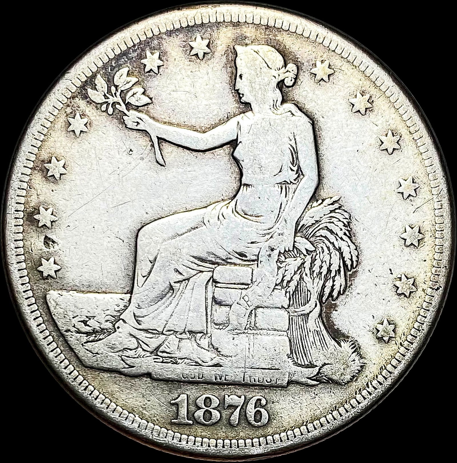 1876-S Silver Trade Dollar LIGHTLY CIRCULATED (1 of 2)