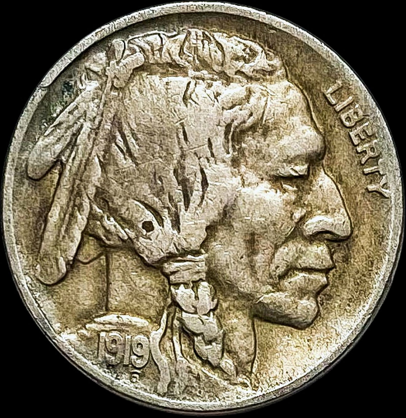 1919-D Buffalo Nickel NEARLY UNCIRCULATED (1 of 2)